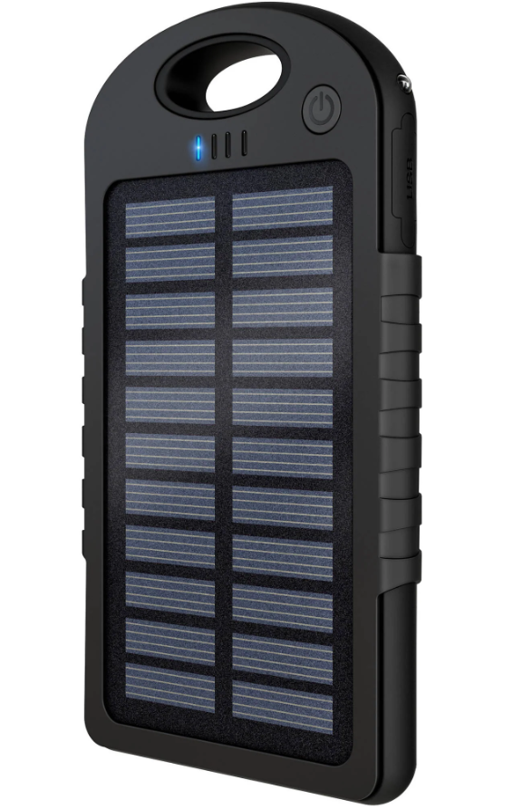 Baterie externa cu incarcare solara 5000 mAh 2 x USB
